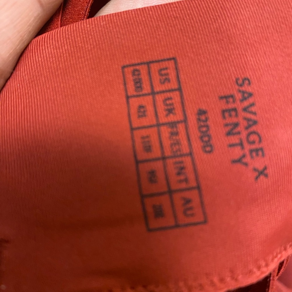 3 NWT Elegant Red and Gold Women's Bra Set Savage brand 42DDD - Picture 4 of 6